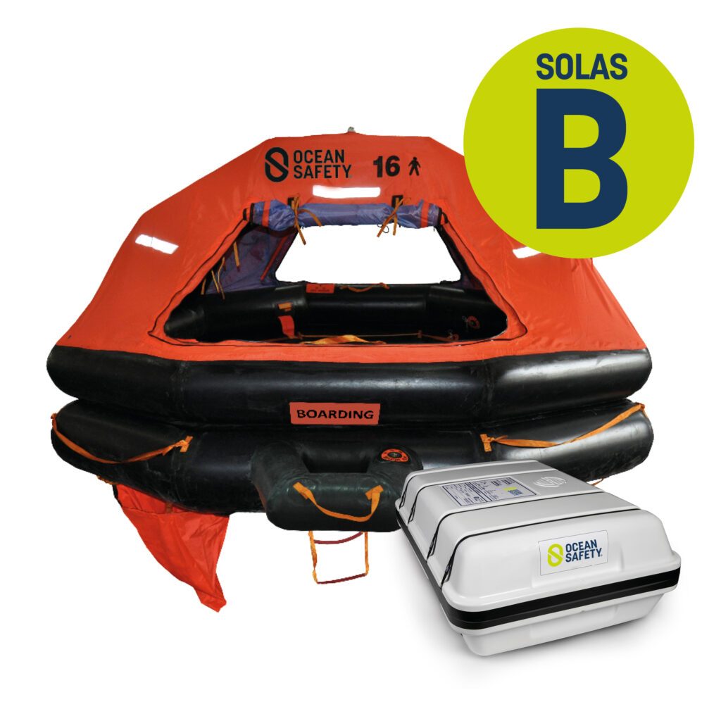 Ocean Safety SOLAS Compact Liferaft - SOLAS B Container