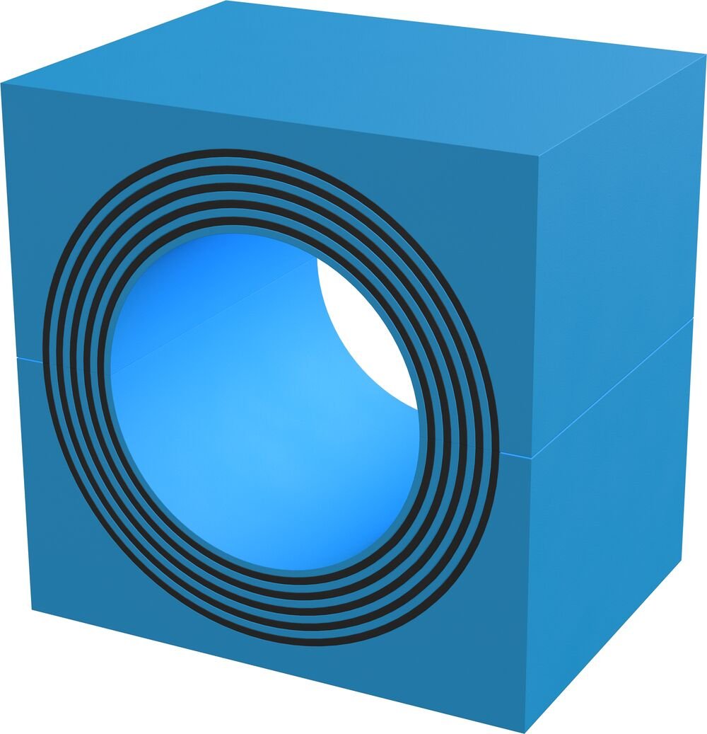 Roxtec International sealing system with multidiameterTM technology: S-series (steel/aluminium/GRP)