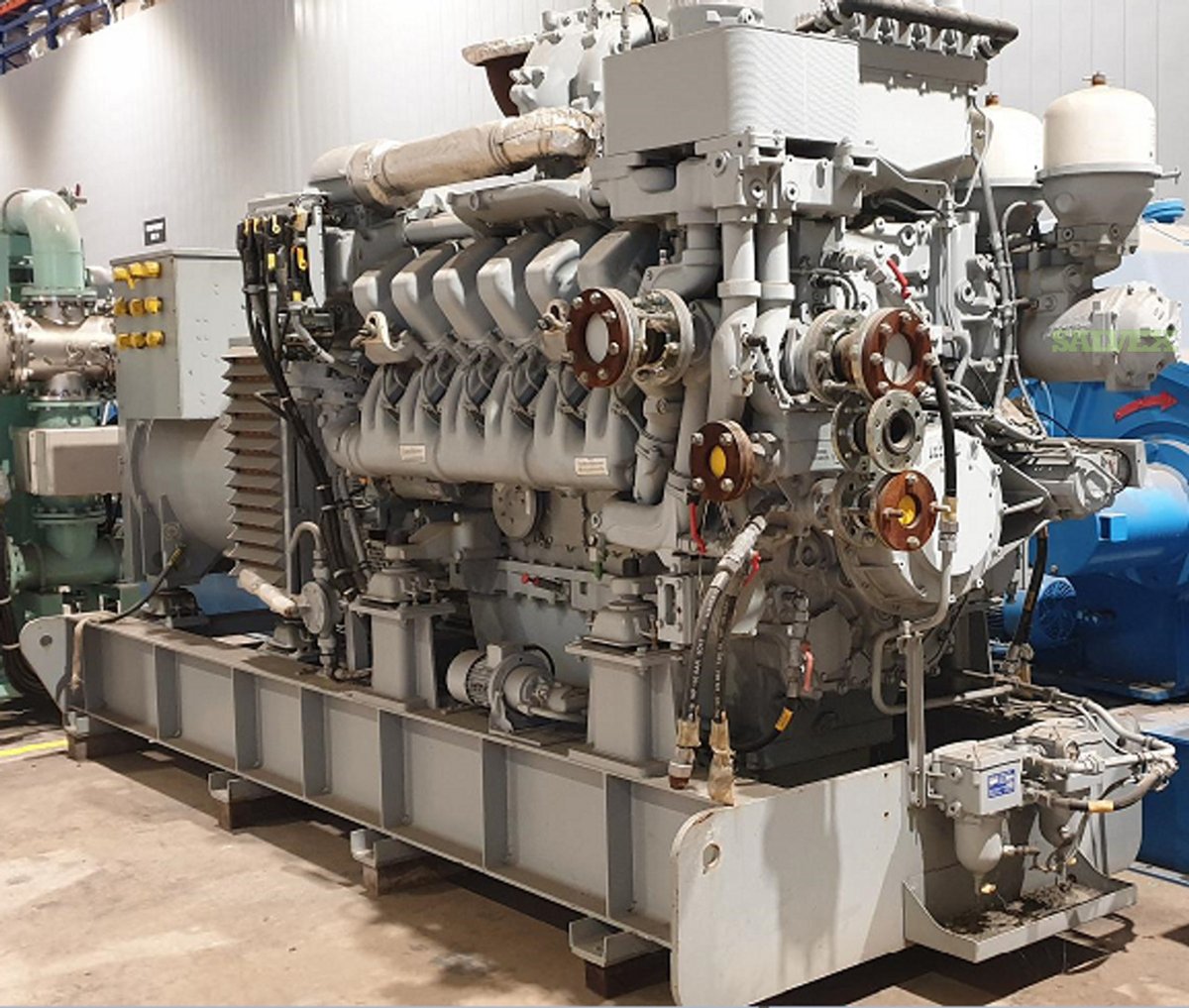 MTU 12V 4000 M23S Marine Generator Set