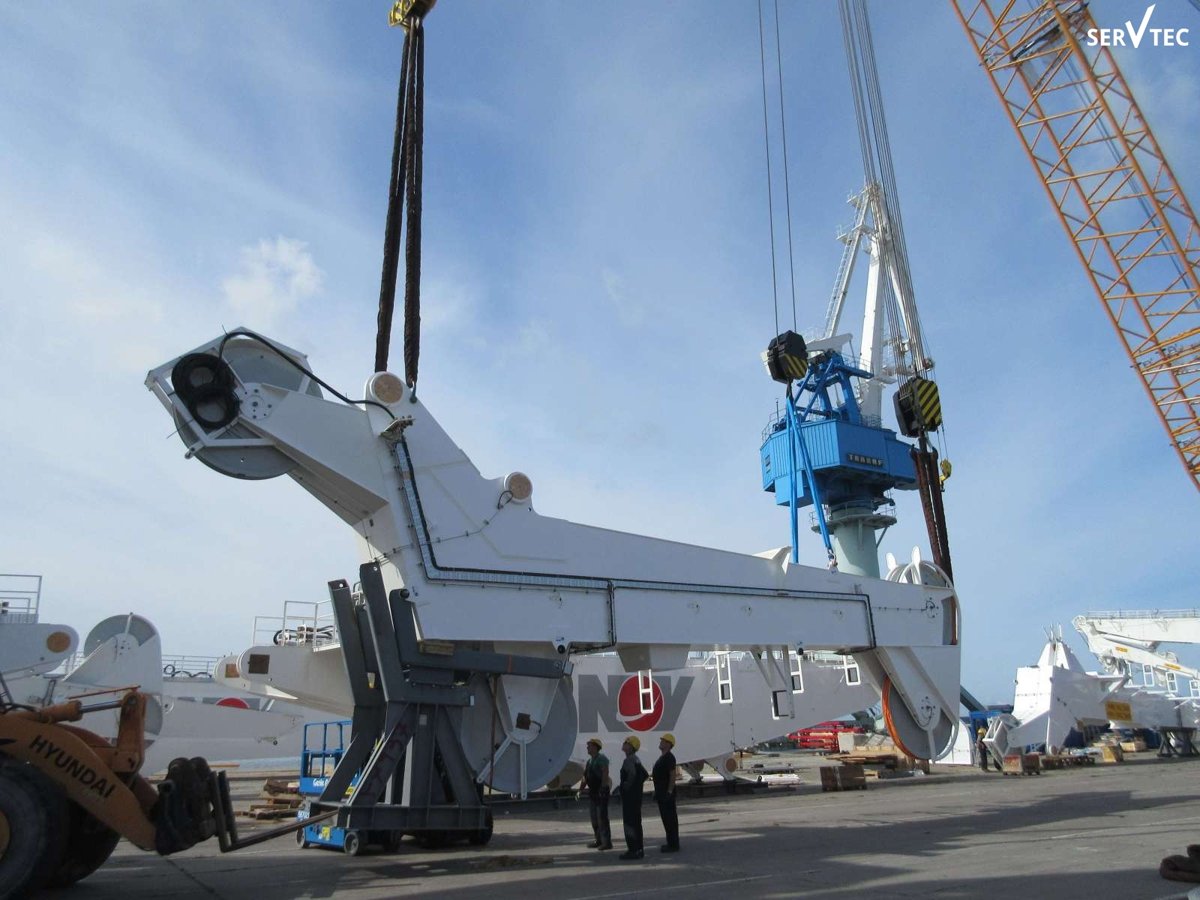 National Oilwell Varco Norway 50mT knuckle boom subsea crane