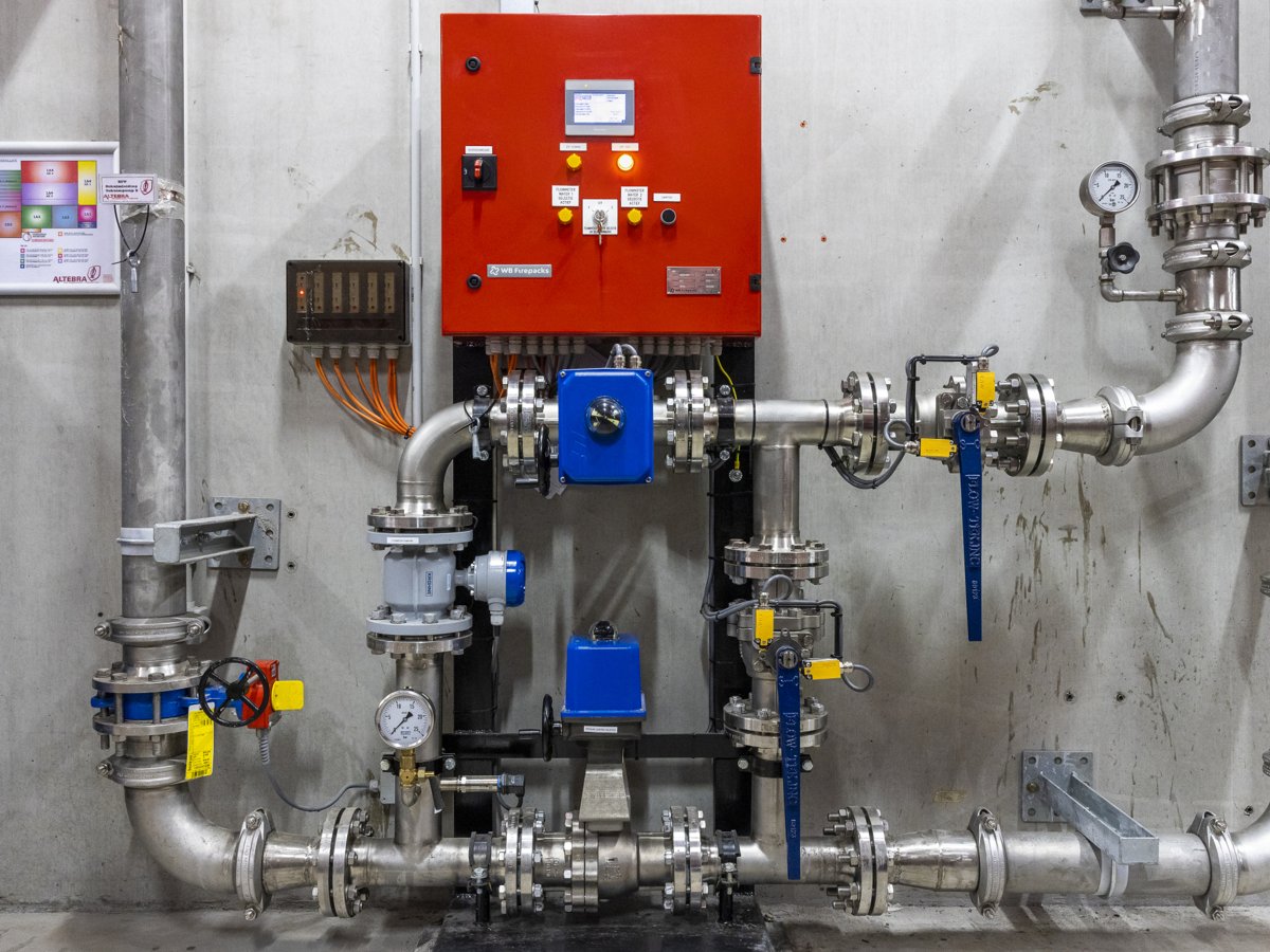 Tyco Fire Protection Products Model EF12680 Foam Stations approved for use as required fire main system equipment.