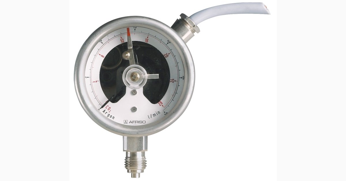 AFRISO Bourdon tube pressure gauge RF63 rad | 63501