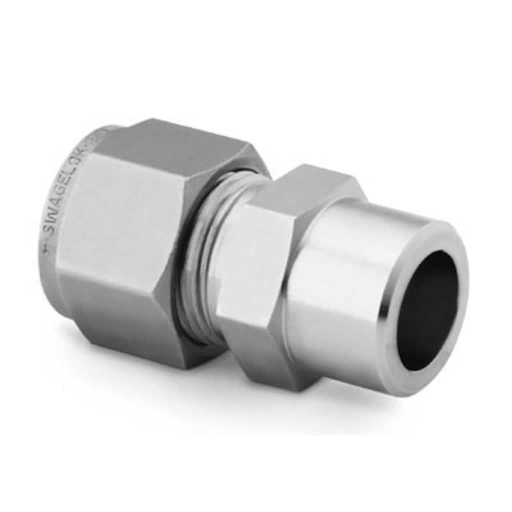 Swagelok Stainless Steel Swagelok Tube Fitting, Tube Socket Weld Union, 1/2 in. Tube OD
