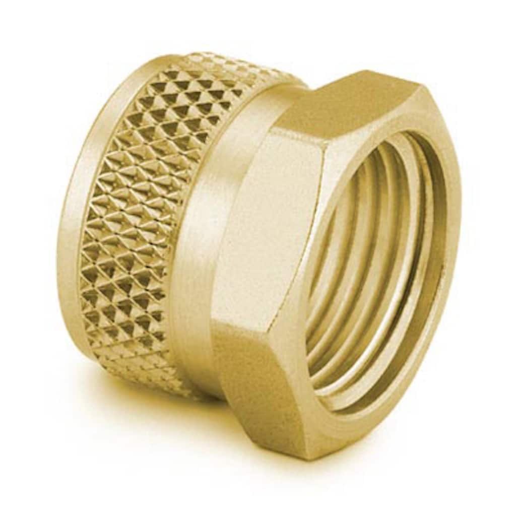 Swagelok Brass Knurled Nut for 1/8 in. Swagelok Tube Fitting