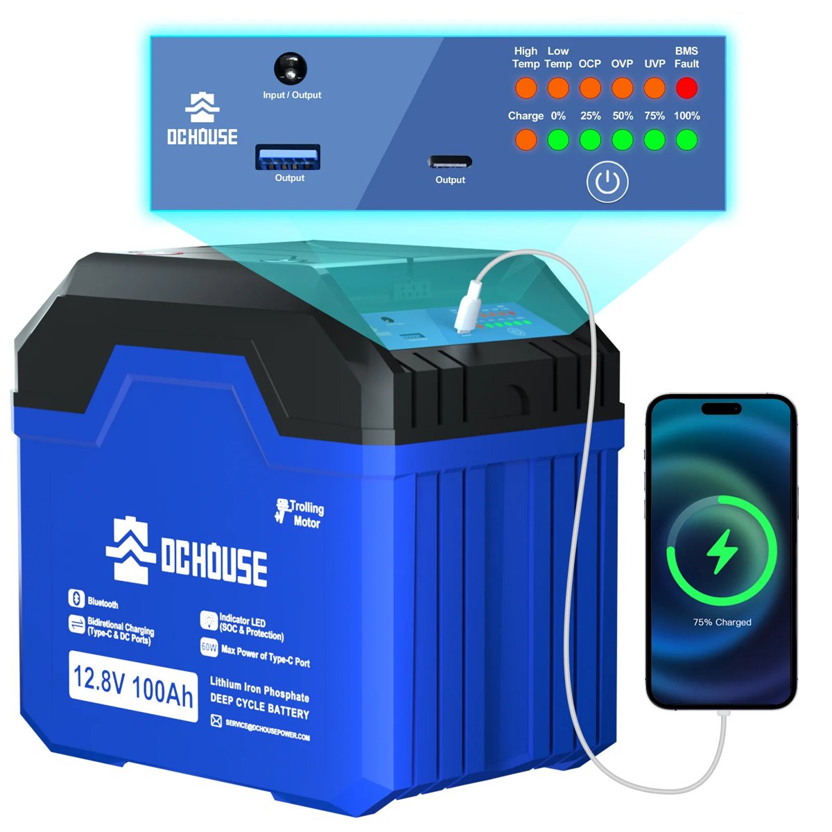 MBC Marine 12V 100AH BLUETOOTH/24V 100AH BLUETOOTH