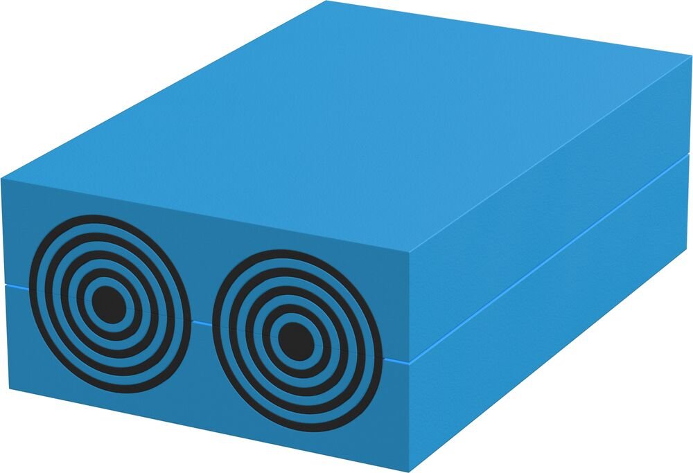 Roxtec International sealing system with multidiameter technology: R-series with square packing area for multiple cables or pipes (steel/aluminium/GRP bulkhead/deck)