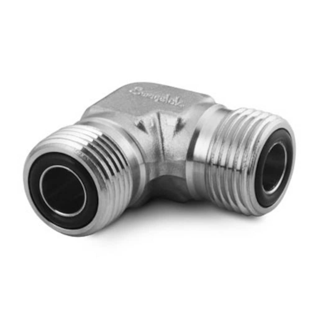 Swagelok 316 Stainless Steel VCO O-Ring Face Seal Fitting, Elbow, 1/4 in. VCO Fitting