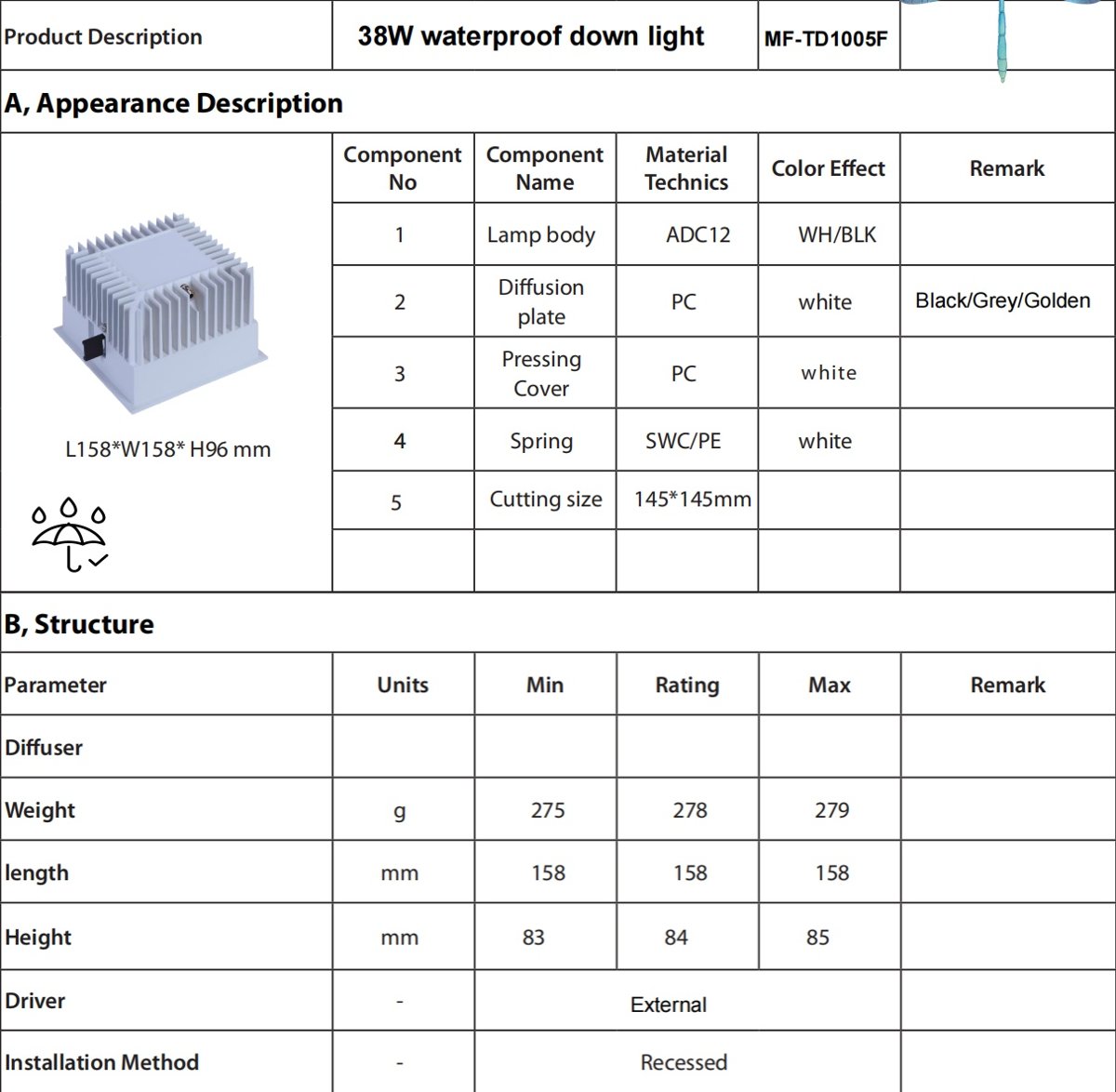 WOOSHIN APEC F(LE)F-2180S-B0, FL(LE)F-2360S-B0, DNL-LEC15-S-B0, DNL-LEC15-L-B0