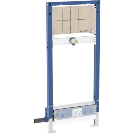 Geberit Duofix element for shower, 130 cm, with CleanWall wall drain, wall-mounted tap, concealed, for screed height at inlet 65–90 mm