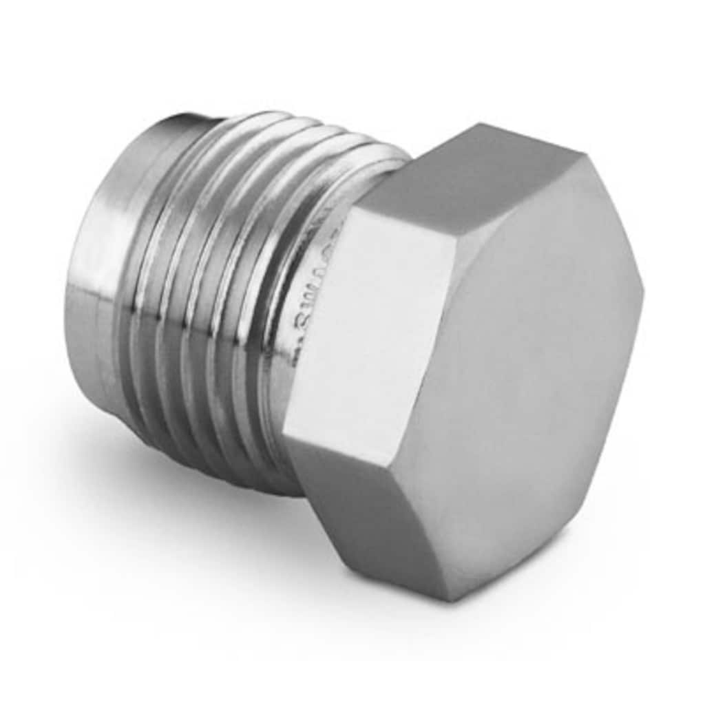 Swagelok 316 Stainless Steel VCR Face Seal Fitting, 1/4 in. Plug, Bag of 25, Order in multiples of 25