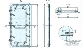 Wuxi Xinfan Marine Equipment A-60 hydraulic sliding door