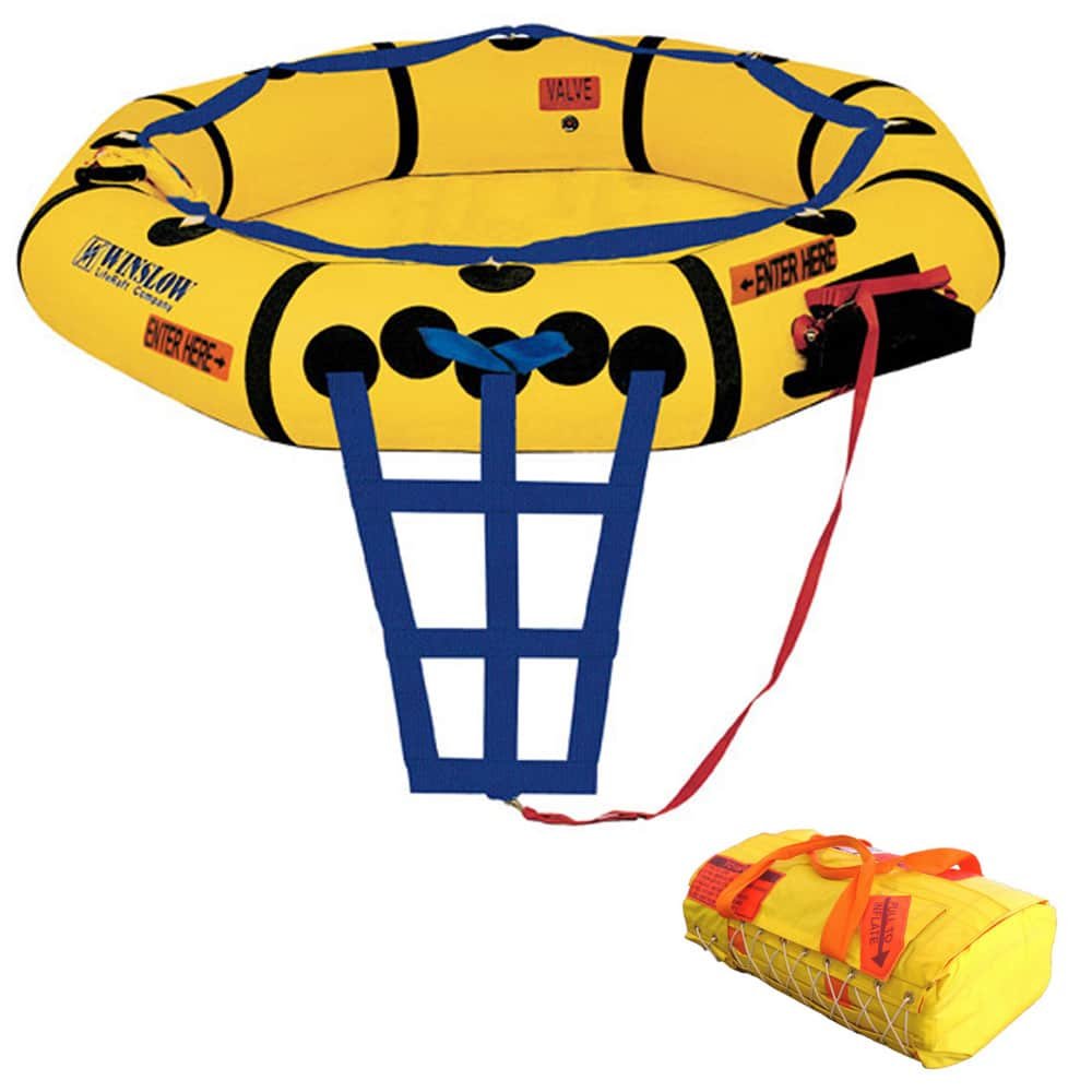 Winslow LifeRaft Company Super-Light Premium Canopied Coastal (Models 40SLPRC, 60SLPRC, 80SLPRC)