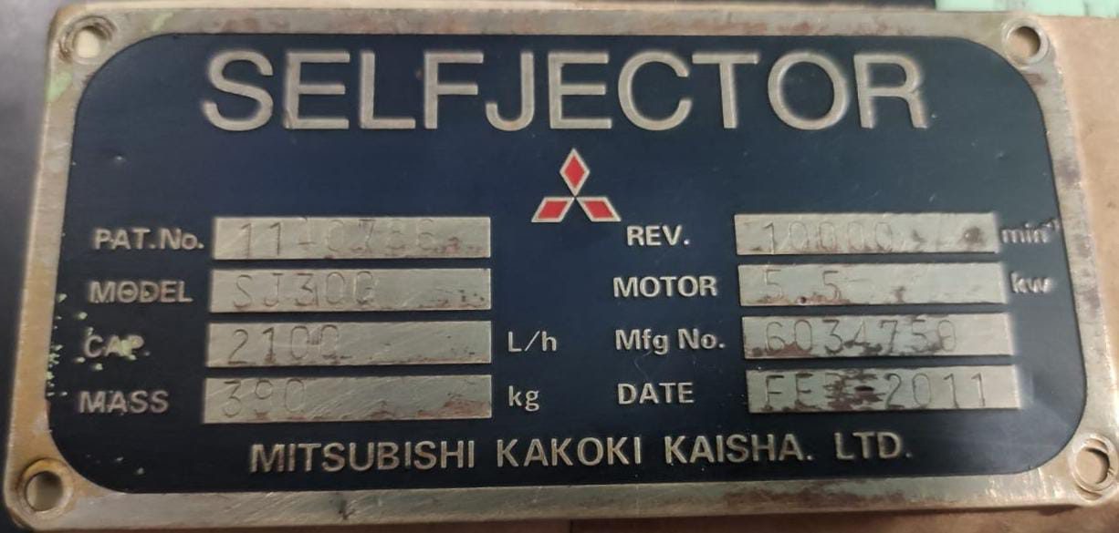 Mitsubishi Kakoki Kakoki SJ 30F 2500l/h HFO