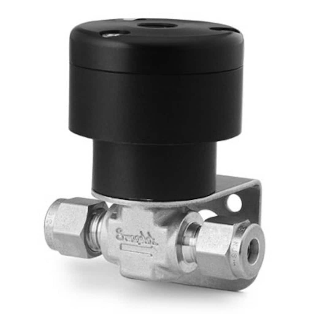Swagelok Stainless Steel Toggle Valve, 1/4 in. Swagelok Tube Fitting, NO Actuator
