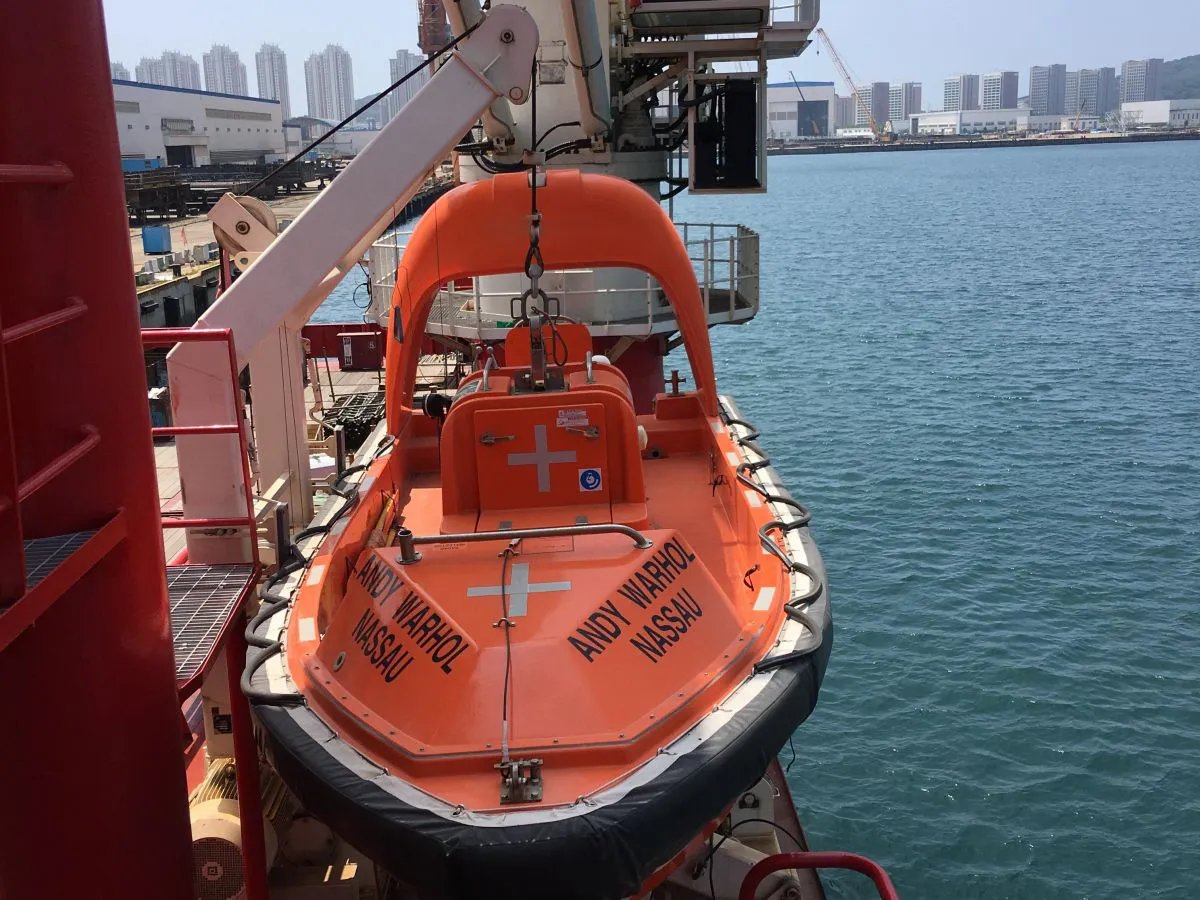 Boatbuilding Yard, Qingdao Beihai Shipbuilding Heavy Industry Rescue Boat/ Liferaft Winch type BW-SC21