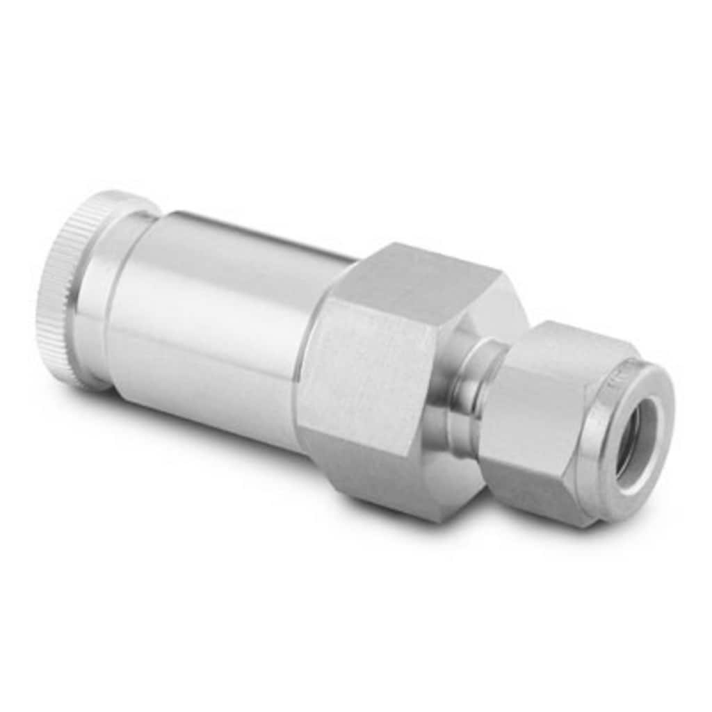 Swagelok Schnellkupplungsstecker, PTFE-gedichtet, absperrend, Edelstahl, Cv 1,6, 3/8 Zoll Swagelok Rohrverschraubung