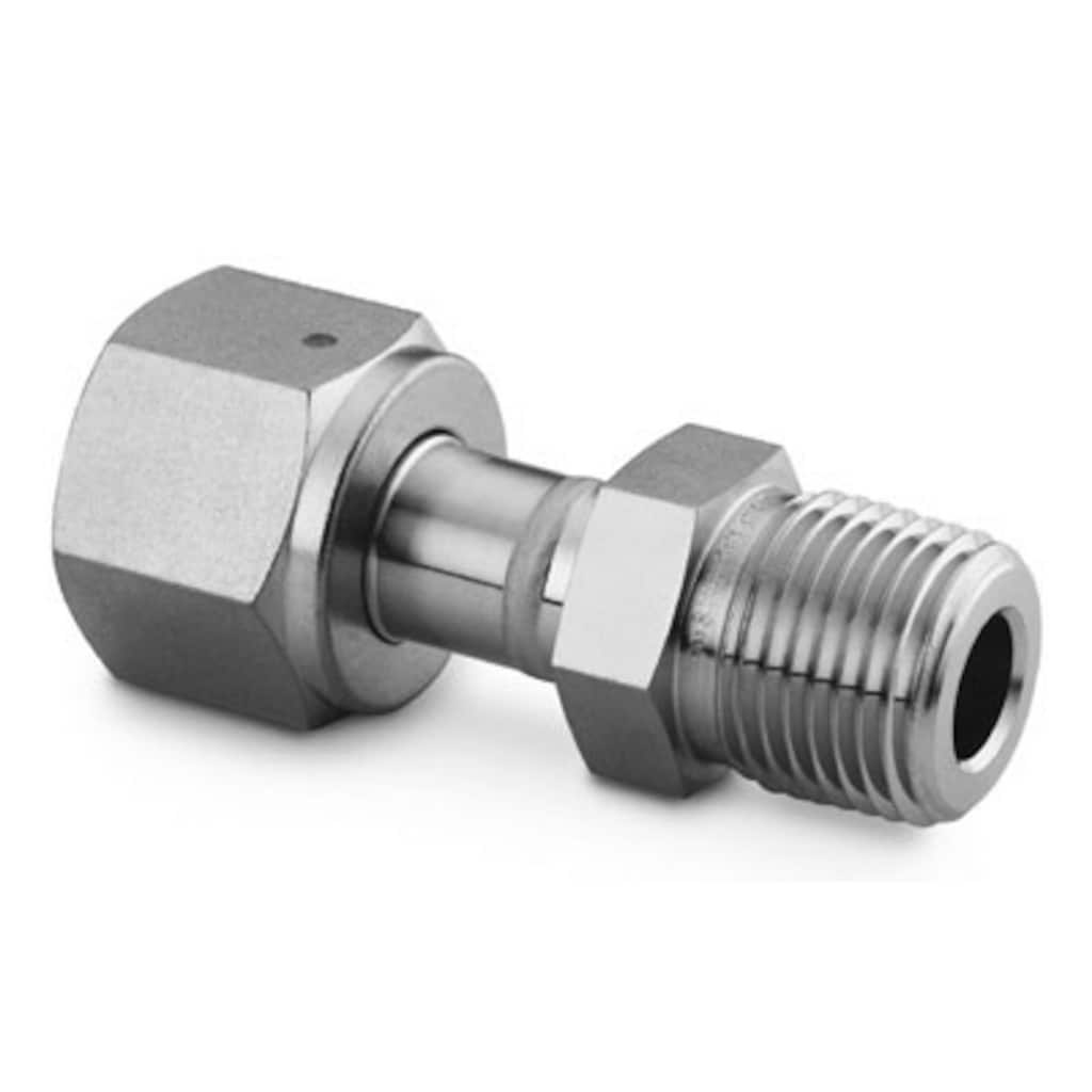 Swagelok 316 Stainless Steel Welded VCR Face Seal Fitting, Male Connector Body, 1/2 in. WVCR x 3/8 in. Male NPT