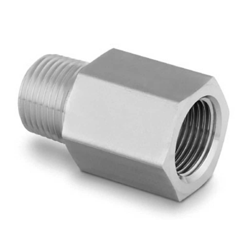 Swagelok Stainless Steel Pipe Fitting, Adapter, 1/2 in. Female ISO Tapered x 1/2 in. Male NPT