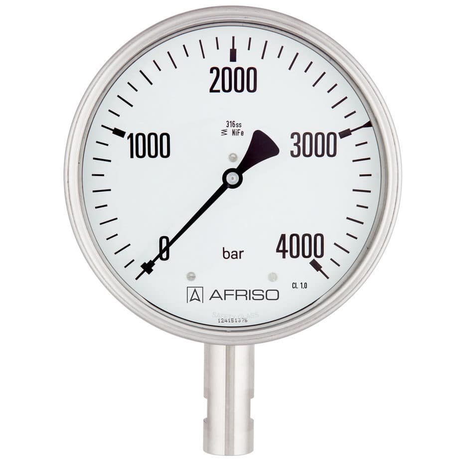 AFRISO Standard Bourdon tube pressure gauges RF100 | 85205201