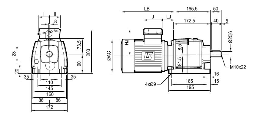 Leroy-Somer Cb 3233 Built-in mounting MI