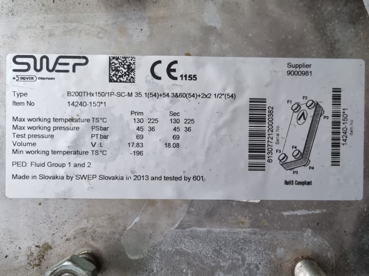 SWEP B200