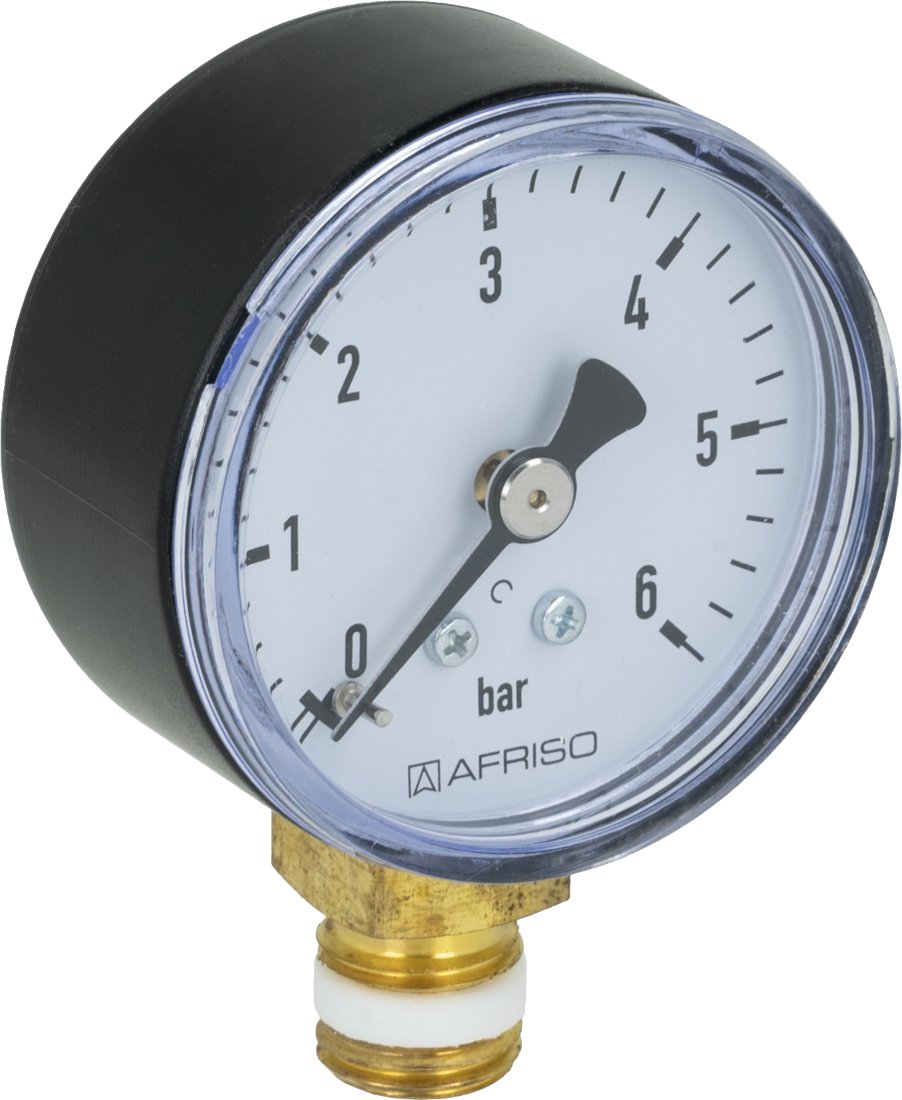 AFRISO Pressure gauges RF 50 PPS D601 With glycerine filling | 67165