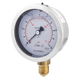 AFRISO Glycerine filled Bourdon tube pressure gauges RF80EGly | 85165712