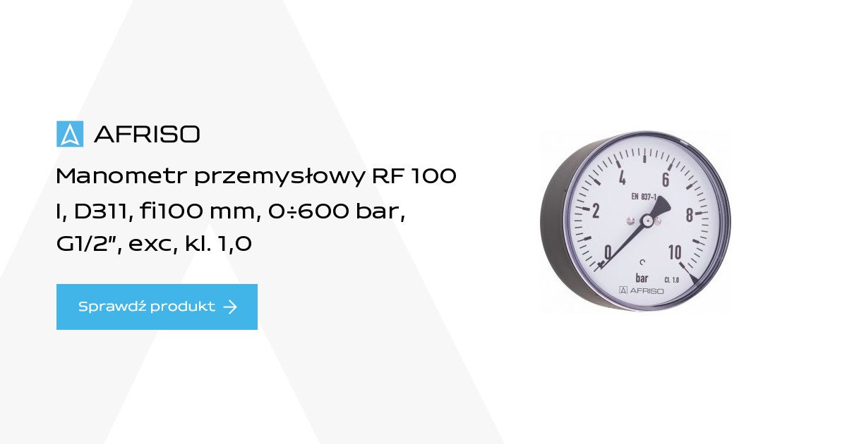 AFRISO Bourdon tube pressure gauges for industrial applications RF100I | 85324311