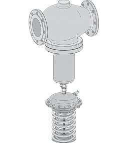 Samson Type 2422 Valve · Balanced by a bellows/Type 2422 Valve · Balanced by a diaphragm