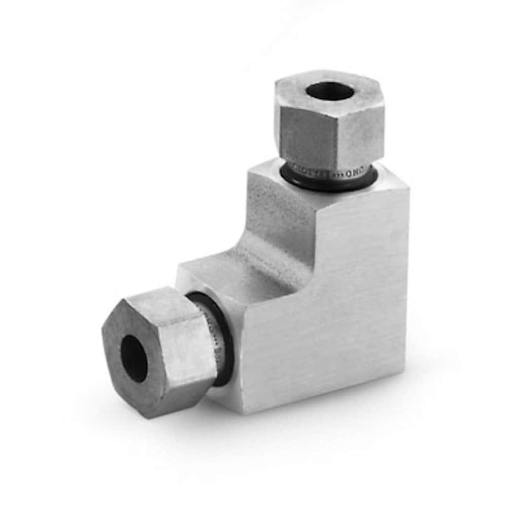 Swagelok 316 Stainless Steel Swagelok Medium Pressure Tube Fitting, 90° Union Elbow, 3/8 in. Tube OD