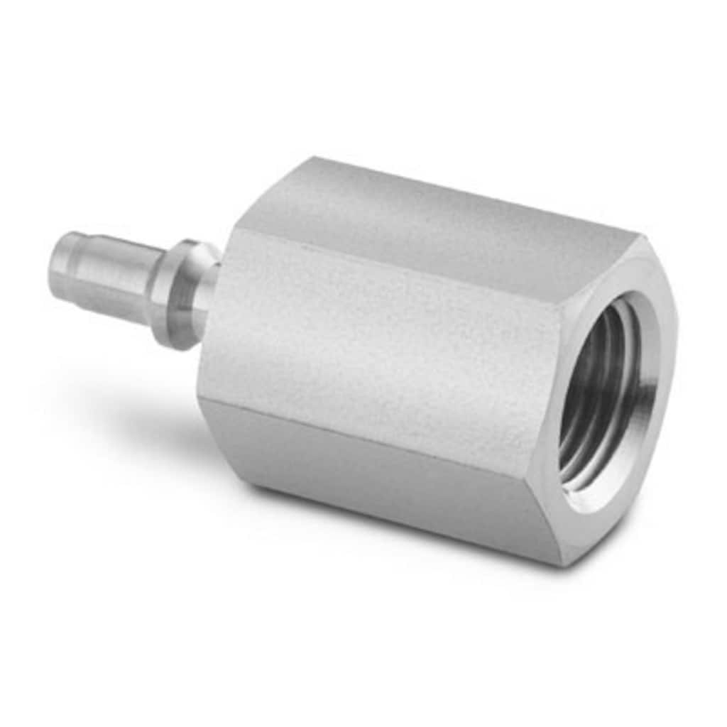 Swagelok Miniatur-Schnellkupplungsstecker, Edelstahl, nicht absperrend, 1/8 Zoll NPT-Innengewinde, Cv 0,06