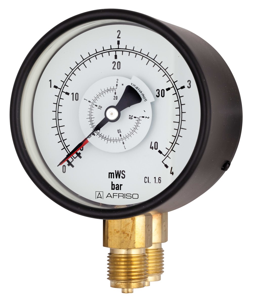 AFRISO Standard Bourdon tube pressure gauges RF100Dif | 85615201