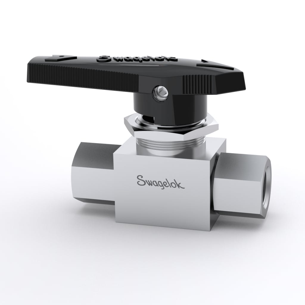 Swagelok Ball and Quarter-Turn Plug Valves — Multipurpose Ball Valves, AFS Series — 2-Way Straight Pattern