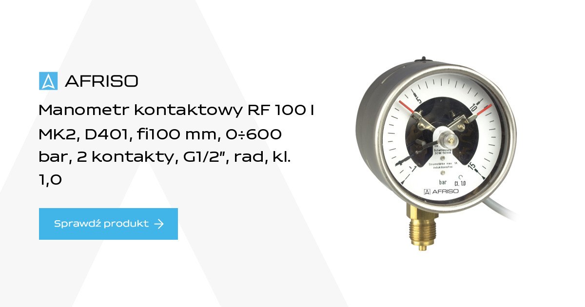 AFRISO Bourdon tube pressure gauges for industrial applications RF100I MK2 | 87674401