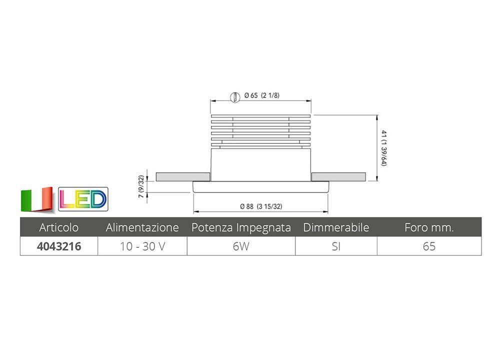 Quick CHIARA 6W RGBW - 35° - IP66