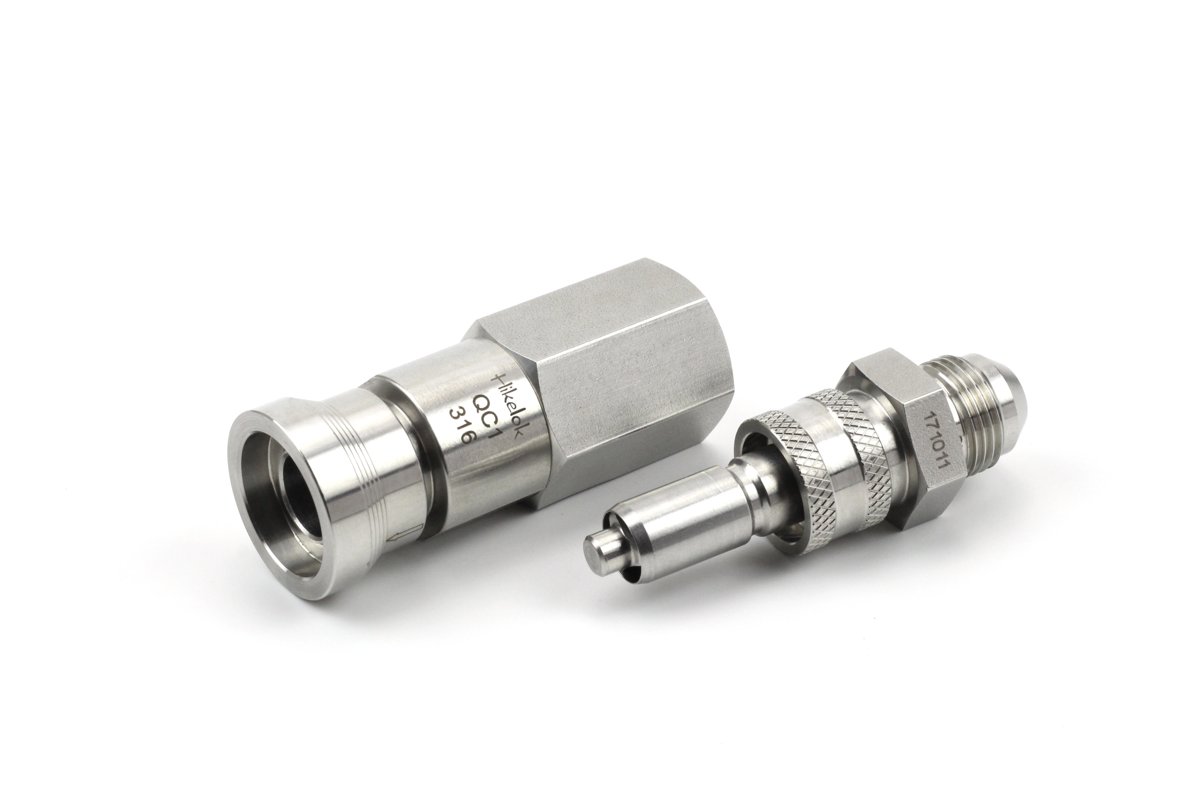 Swagelok Stainless Steel Instrumentation Quick Connect Body, 1.3 Cv, 1/2 in. Male ISO Tapered Thread