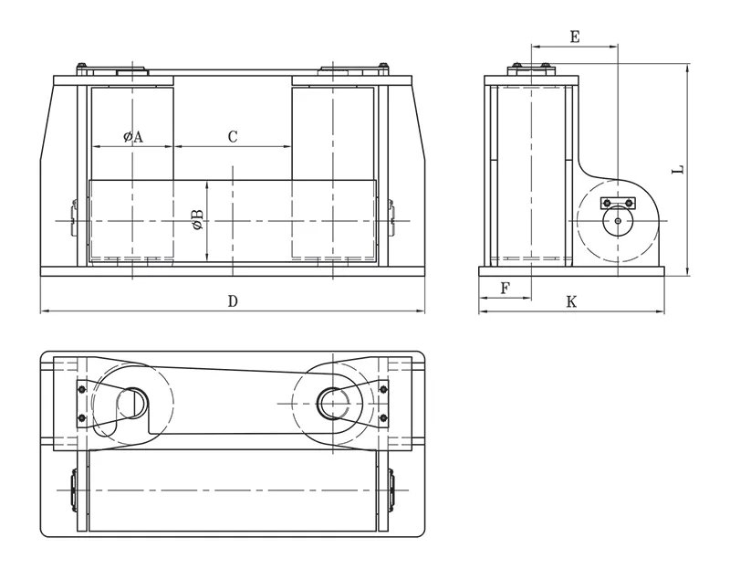 Marine Equipment Services Universal Roller Fairlead FA4-B - FA4-28B