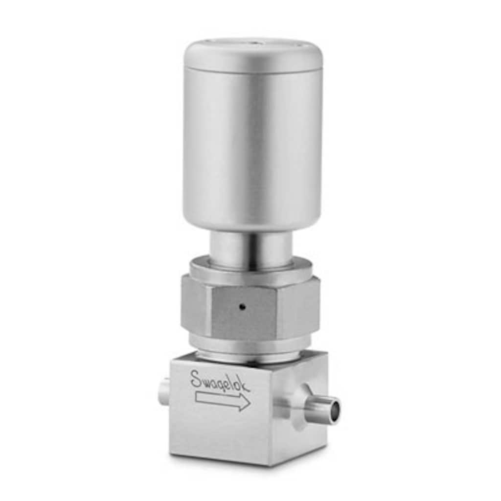 Swagelok 316L VAR High Purity Bellows Sealed Valve, 1/4 in. TBW, NC Actuator