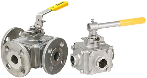 Sharpe Series 77 - Full Port, 3 & 4 Way Multiport Ball Valves - 600 CWP