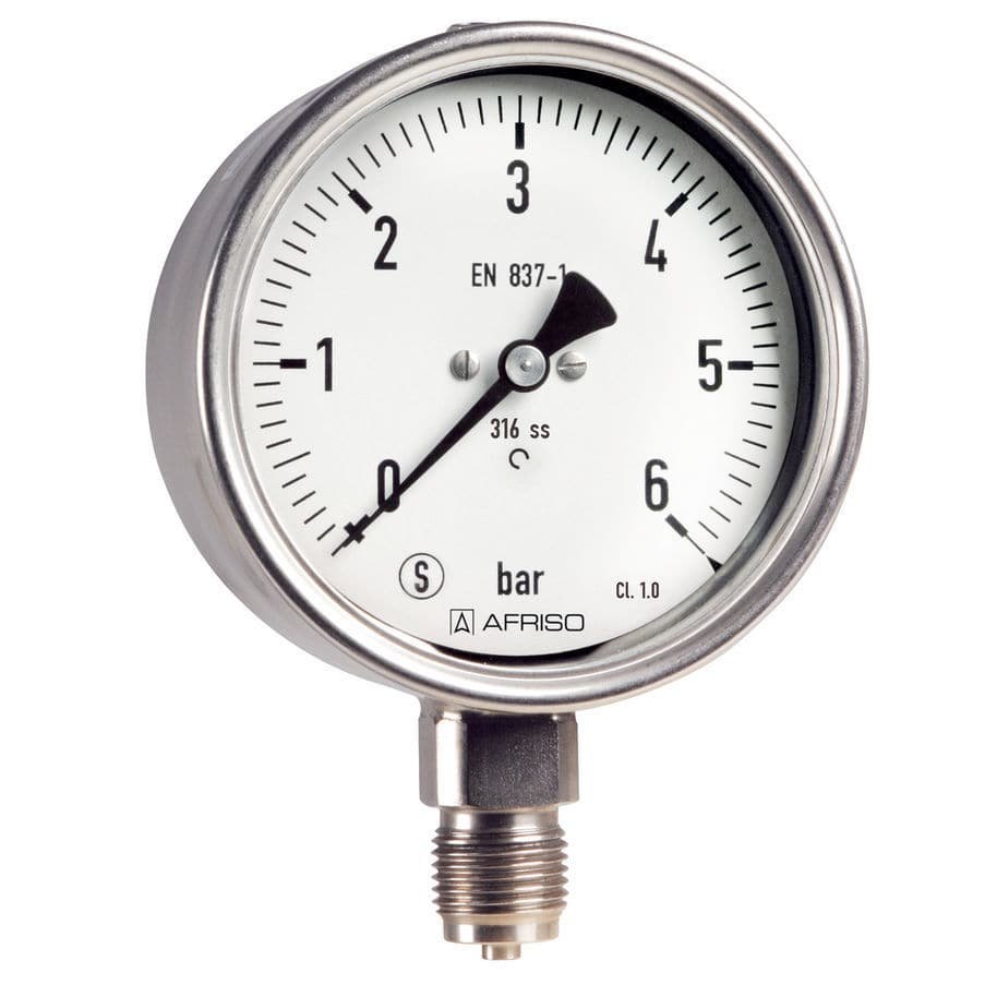 AFRISO Bourdon tube safety pressure gauges RF63Si | 85405432
