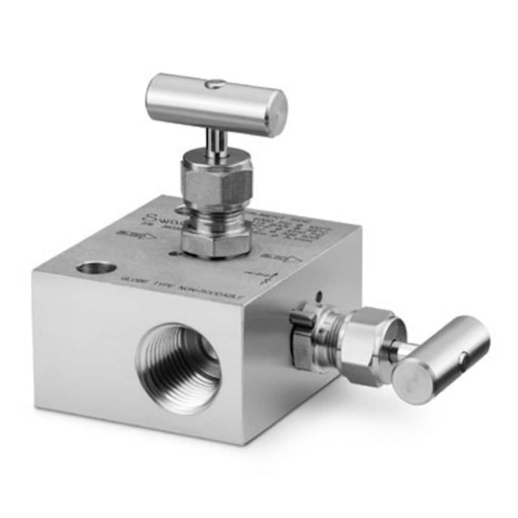 Swagelok Manifolds — Two-Valve Manifolds, Instrument — 2 Valve, Ball Stem