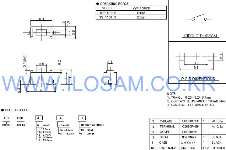 Carling Technologies 110-SM-NO