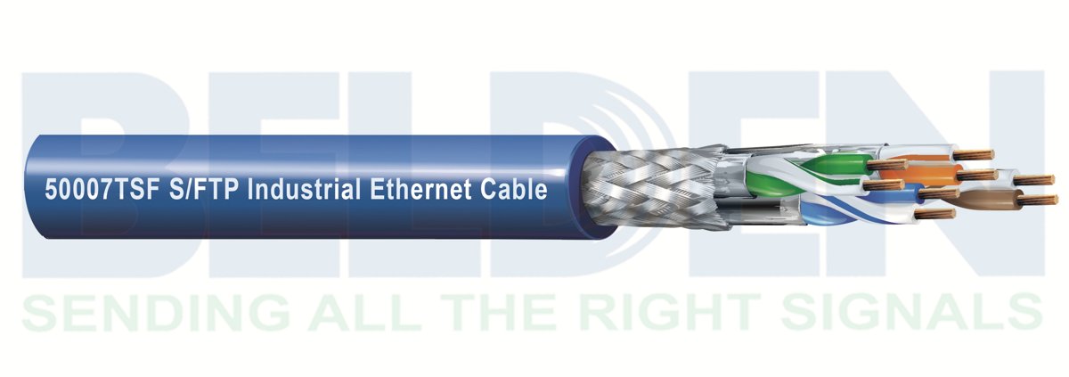 Belden Hirschmann Industries (Suzhou) 50007TSF CAT 7 shielded S/FTP suitable for data communication application like CAT5E / CAT6 / CAT6A / CAT7