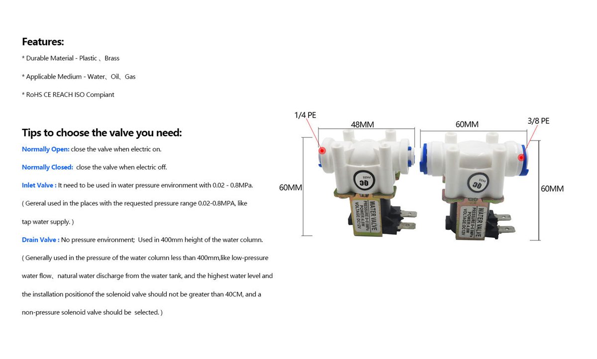 Jowa Shut off Solenoid Valve; PN 9801007