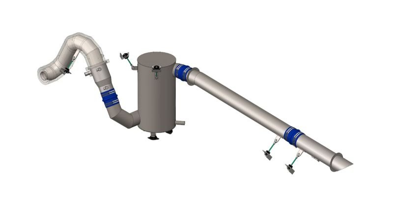 Marine Exhaust Systems MES-A-250-25dB