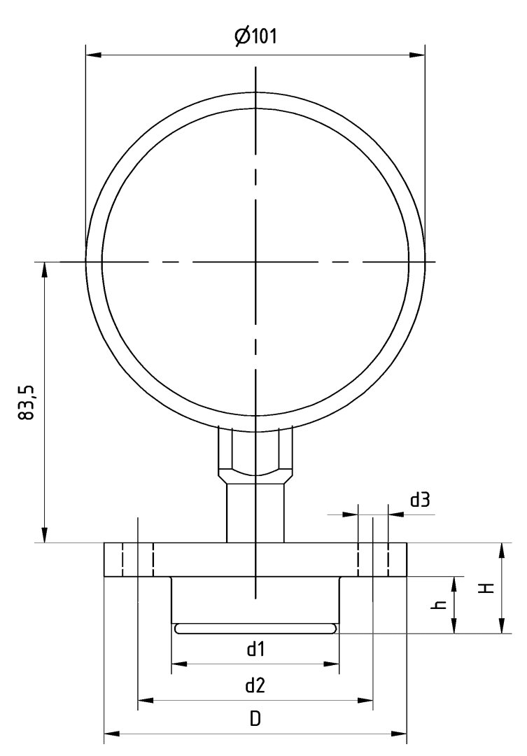 AFRISO Diaphragm seal MD 56 BioControl® D80 | 31413W