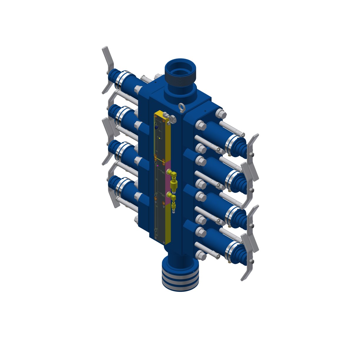 Worldwide Oilfield Machine Stress Joint Crossover w/ 8-5/8” Hydril 563 Thread Connection Top X MOD. 12" TECHLOK HUB Bottom