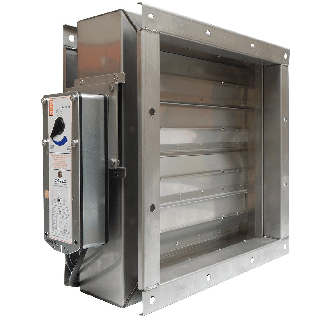 Taixing City Ocean Machinery Manufacture Rectangular Fire Damper Type: CDH-S/B/S/S-axb (350 x 700), CDH-D/B/M/S-axb (700 x 700), CDH-Q/B/M/S-axb (1500x1500)