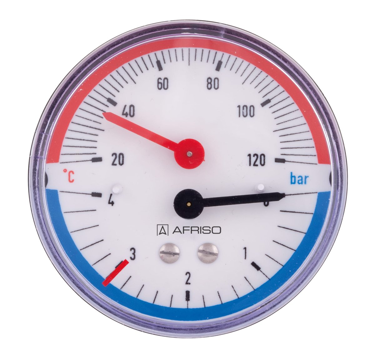 AFRISO combined thermometer/pressure gauge TM63 | 63346