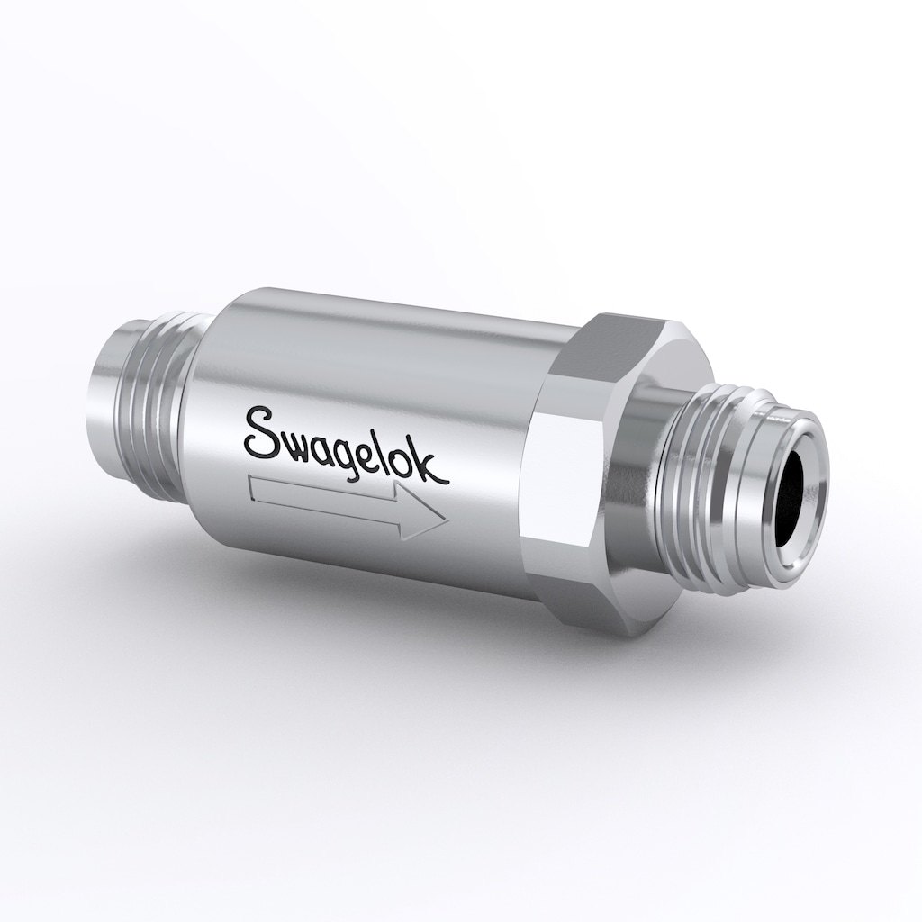 Swagelok 316L VAR UHP Inline Gas Filter, 3 in. (76.2 mm), 1/2 in. Male VCR Fitting, SC-01 Cleaned, 600 L/m
